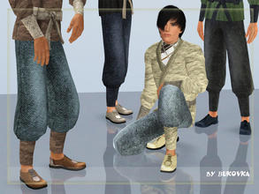Sims 3 — Shoes for male Dune by bukovka — Shoes for men. Three versions of staining. Painting on the three channels.