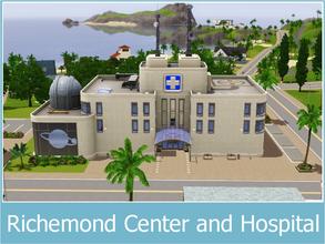 Sims 3 — Modern Sunset Richemond Center by Youlie25 — There is a new hospital and research center. Two in one, thanks