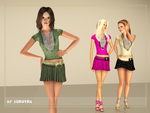 Sims 3 — Top and skirt for female by bukovka — Clothes for female