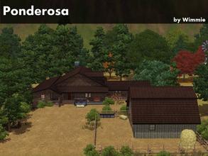Sims 3 — Ponderosa by Wimmie — The Ponderosa Ranch for your Sims. No CC used. Fully furnished and landscaped. I build