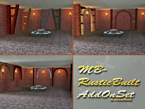 Sims 3 — MB-RusticBuiltAddOnSet by matomibotaki — Little addon set, completes the -RusticBuiltSet- with 3 new mesh items,