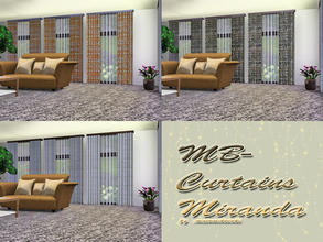 Sims 3 — MB-CurtainsMiranda by matomibotaki — MB-CurtainsMiranda, 2x1, with 3 recolorable areas, new mesh, for a more