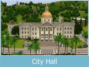 Sims 3 — Modern Sunset City Hall by Youlie25 — Here is an update of my old city. I used the build of Late Night which