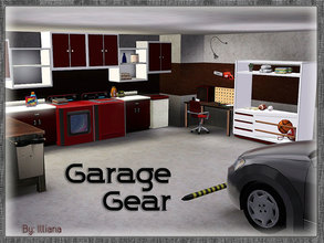 Sims 3 — Garage Gear by Illiana — Does your garage look more like a storage locker? Got a car in it, but not much else,