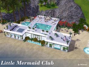 Sims 3 — Little Mermaid Club by Wimmie — Hi, this is my little Mermaid Club. I've build this lot on Sunnyside Strand in