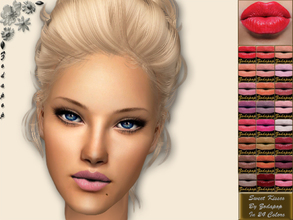 Sims 2 — Sweet Kisses Lipstick Set by zodapop — A set of 24 kissable lipsticks. ;)This is my first set. :D
