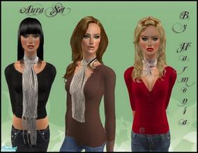 Sims 2 — Aura Set by Harmonia — 3 Different everyday outfit.EnjoY