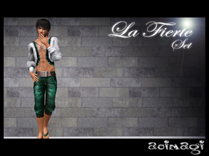 Sims 3 — La Fierte Set by AB_Creations — La Fierte Set by Aaron Beerling - Edited mesh by me - 3 recolorable channels for
