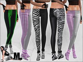 Sims 3 — Dracula Leggings by miraminkova — This sets includes a pair of extraordinary platform shoes and two-colored