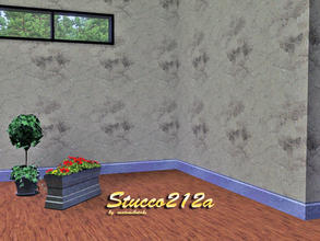Sims 3 — Stucco212a by matomibotaki — Rustical stucco pattern with 3 recolorable palets, to find under Paint, by