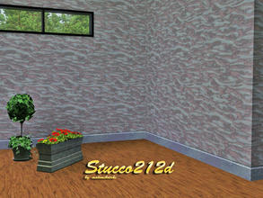 Sims 3 — Stucco212d by matomibotaki — Rustical stucco pattern with 2 recolorable palets, to find under Paint, by