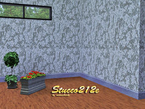 Sims 3 — Stucco212e by matomibotaki — Rustical stucco pattern with 3 recolorable palets, to find under Paint, by