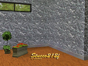 Sims 3 — Stucco212f by matomibotaki — Rustical stucco pattern with 3 recolorable palets, to find under Paint, by