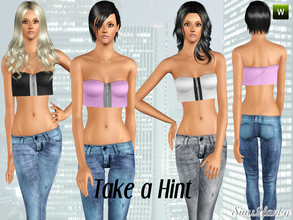 Sims 3 — Take a Hint by sims2fanbg — .:Take a Hint:. Items in this Set: Top in 3 recolors,Recolorable,New mesh,Launcher