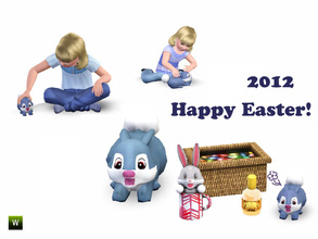 Sims 3 — Easter 2012 Kit by Flovv — A special set for Easter with some useful and totally useless items! Try them out to