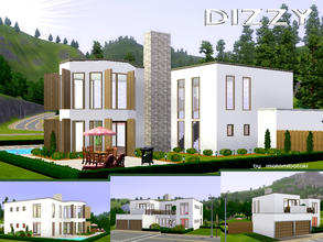 Sims 3 — DIZZY_by_MB by matomibotaki — Unique architecture and lovely surrounding make this house so pretty. Entrance,