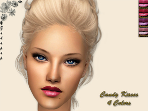 Sims 2 — Candy Kisses Lipstick Set by zodapop — A delightful lipstick in four colors.