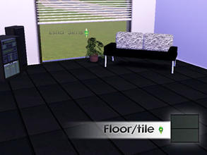 Sims 3 — Gres Floor rectangular black blocks SEEMS BLACK LEATHER by Naressa2 — Fantastic leather floor! For super modern