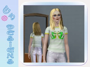 Sims 3 — new tees  by g3rocks — 4 different tee designs for female adults