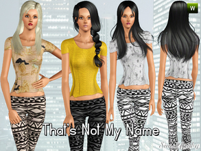 Sims 3 — That's Not My Name by sims2fanbg — .:That's Not My Name:. Items in this Set: Top in 3