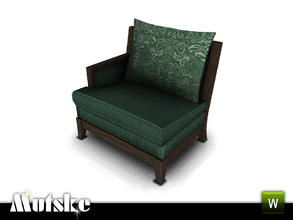 Sims 3 — Outdoor Aria Modular Chair Left by Mutske — 3 recolorable parts. Environment 3, Comfort 3. Made by Mutske@TSR.