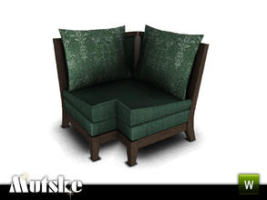 Sims 3 — Outdoor Aria Modular Corner by Mutske — 3 recolorable parts. Environment 3, Comfort 3. Made by Mutske@TSR.