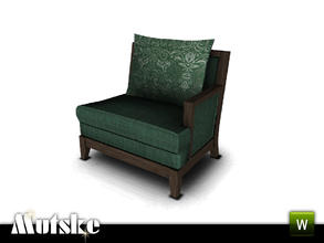 Sims 3 — Outdoor Aria Modular Chair Right by Mutske — 3 recolorable parts. Environment 3, Comfort 3. Made by Mutske@TSR.