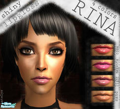 Sims 2 — Rina lipgloss set by katelys — Comes only in four shades. Enjoy!