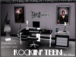 Sims 3 — Rockin Teen Set by Illiana — Frilly frou-frou is nice, but sometimes teens aren't into pinks and feathers.