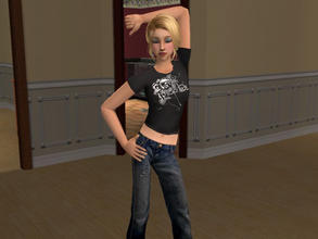 Sims 2 — Evanescence shirt by Silerna — for female teens