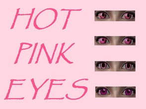 Sims 2 — 4 Hot Pink Eyes by staceylynmay2 — A set of 4 hot pink eyes. 