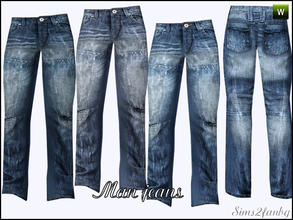 Sims 3 — Jeans 12 by sims2fanbg — .:12:. Jeans in 3 recolors,Recolorable,Launcher Thumbnail. I hope u like it!