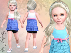 Sims 3 — Everyday Outfit *toddler* by Simonka — Awesome outfit with bow detail.