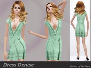Sims 3 — Vision of Fashion - Dress Denise by Visiona — Summerdress with lovely details - looks great in light colors!