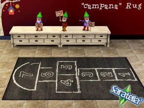 Sims 3 — Campana Rug by saratella — a carpet that becomes in the hopscotch. it is ideal for large families.