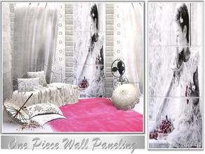 Sims 3 — One-piece Wall Panel-N7 by TugmeL — One-piece Paneling wall. *it's location: Build Mode + Wall Coverings +