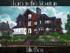 Sims 3 — Lara in the Mountain by lilliebou — Hi ! This house is for a family of about 7 Sims. First floor: -Kitchen and