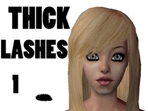 Sims 2 — Thick Lashes by staceylynmay2 — Black thick lashes. 