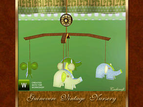 Sims 3 — Guinevere Mobile by Cashcraft — A nursery "flying elephants" mobile to hang over the crib, created by