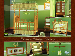Sims 3 — Guinevere Vintage Nursery **FIXED** by Cashcraft — Guinevere is a nursery collection of vintage furnishings for