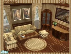 Sims 2 — Corbinian Saga TC60 by Eisbaerbonzo — Heavy furniture dressed in a mixture of light and dark textures. As