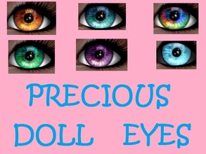 Sims 2 — Precious Doll Eyes Collection by staceylynmay2 — 6 precious doll eyes. Fire, Grass, Husky, Mauve, Rainbow and