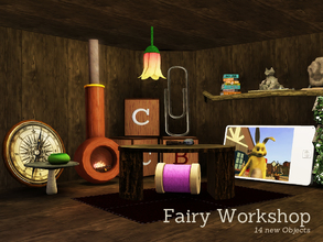 Sims 3 — Fairy Workshop by Angela — Fairy workshop, 14 new meshes for your more un-usual games or lots. Set contains: