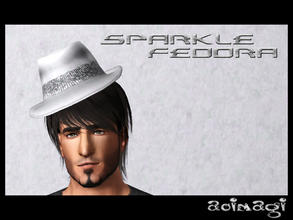 Sims 3 — Sparkle Fedora by AB_Creations — Sparkle Fedora YA - AM by Aaron Beerling - 3 recolorable channels Enjoy~! :)