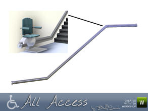 Sims 3 — All Access Stair Elevator Rail by BuffSumm — ONLY decorativ object - got no function! Use it together with the