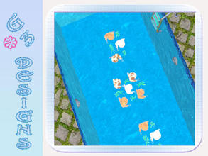 Sims 3 — pool mosaic snails -g3 by g3rocks — Rug pool snails, recolourable - 3 styles