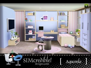 Sims 3 — Aquarela by SIMcredible! — A sweet modern room for your sim kids ^^ by SMcredibledesigns.com available at TSR