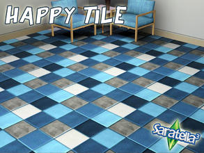 Sims 3 — Happy Tile by saratella — A tile fresh, summery and elegant, which colors the way you want