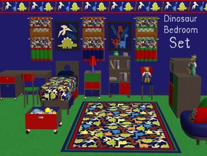 Sims 2 — Dinosaur Bedroom by sinful_aussie — Dinosaur bedroom/nursery for boys. Recolor of NoFrills \'little thinker