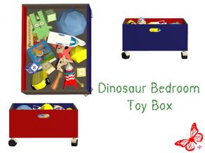 Sims 2 — Dinosaur Bedroom - Toy Box by sinful_aussie — Dinosaur bedroom/nursery for boys. Recolor of NoFrills \'little